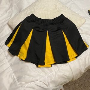 Black and Yellow Cheerleading Skirt